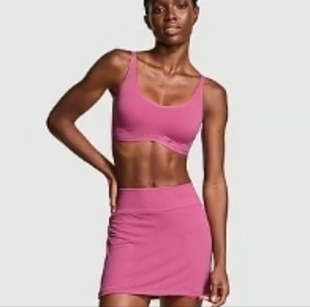 PINK Victoria's Secret Midnight Mauve Seamless Skort